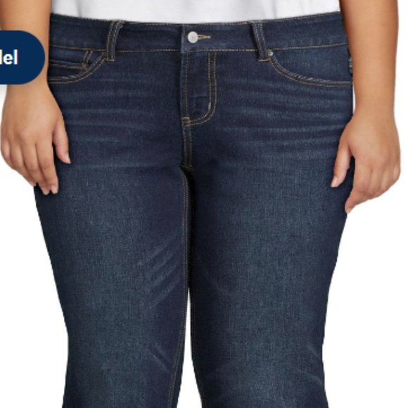 Mid-Rise Straight Jeans Size Petite 18 (NWOT) - Picture 4 of 7